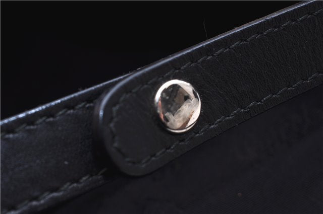 Authentic GUCCI Shoulder Tote Bag GG Canvas Leather 232957 Brown Black 9327D