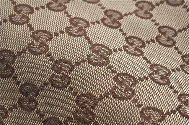 Authentic GUCCI Shoulder Tote Bag GG Canvas Leather 232957 Brown Black 9327D