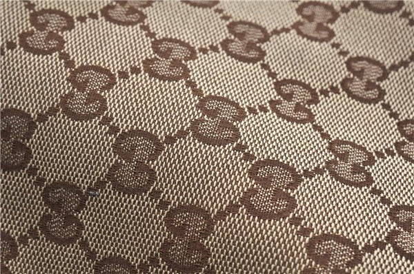 Authentic GUCCI Shoulder Tote Bag GG Canvas Leather 232957 Brown Black 9327D