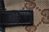 Authentic GUCCI Shoulder Tote Bag GG Canvas Leather 232957 Brown Black 9327D