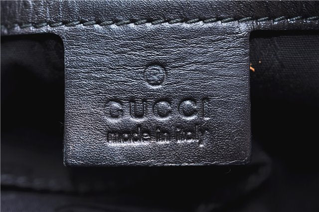 Authentic GUCCI Shoulder Tote Bag GG Canvas Leather 232957 Brown Black 9327D