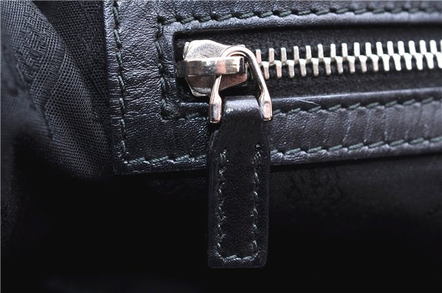 Authentic GUCCI Shoulder Tote Bag GG Canvas Leather 232957 Brown Black 9327D