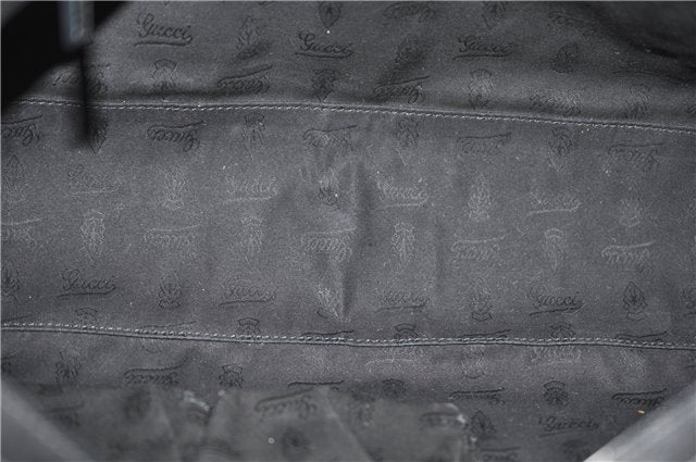 Authentic GUCCI Shoulder Tote Bag GG Canvas Leather 232957 Brown Black 9327D