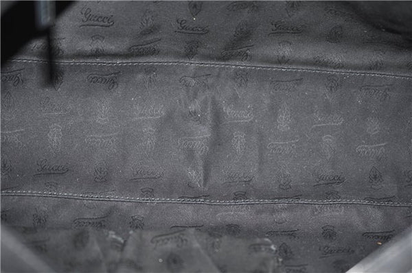 Authentic GUCCI Shoulder Tote Bag GG Canvas Leather 232957 Brown Black 9327D