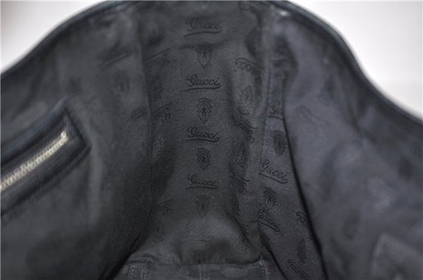 Authentic GUCCI Shoulder Tote Bag GG Canvas Leather 232957 Brown Black 9327D