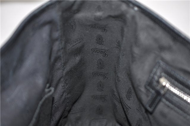 Authentic GUCCI Shoulder Tote Bag GG Canvas Leather 232957 Brown Black 9327D