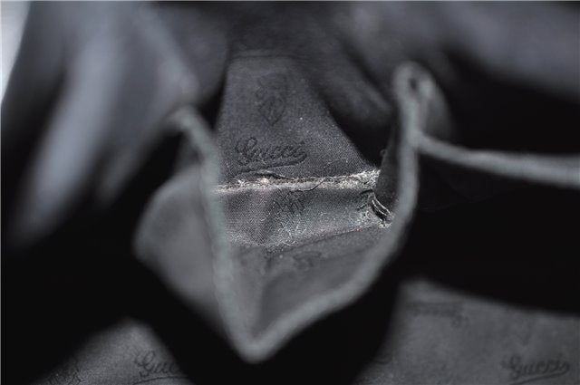 Authentic GUCCI Shoulder Tote Bag GG Canvas Leather 232957 Brown Black 9327D