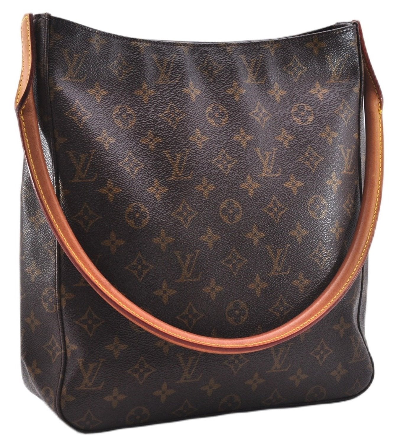 Authentic Louis Vuitton Monogram Looping GM Shoulder Bag M51145 LV 9327E