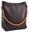 Authentic Louis Vuitton Monogram Looping GM Shoulder Bag M51145 LV 9327E
