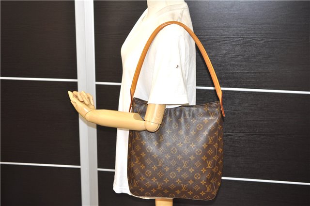 Authentic Louis Vuitton Monogram Looping GM Shoulder Bag M51145 LV 9327E