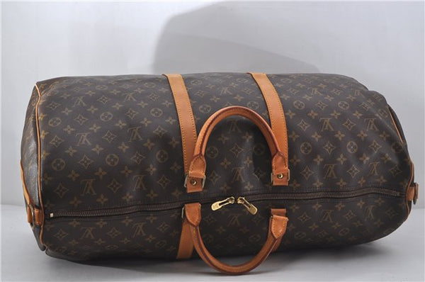 Authentic Louis Vuitton Monogram Keepall Bandouliere 60 M41412 Boston Bag 9328E