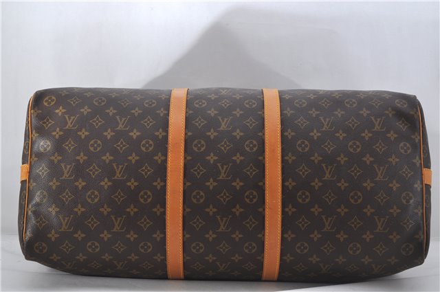 Authentic Louis Vuitton Monogram Keepall Bandouliere 60 M41412 Boston Bag 9328E