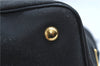 Authentic PRADA Canvas Leather 2Way Shoulder Hand Bag Black 9329E