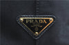 Authentic PRADA Canvas Leather 2Way Shoulder Hand Bag Black 9329E