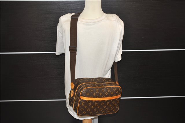 Auth Louis Vuitton Monogram Reporter PM Shoulder Cross Body Bag M45254 LV 9330D