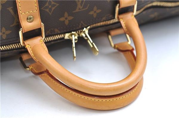 Authentic Louis Vuitton Monogram Keepall Bandouliere 55 M41414 Boston Bag 9331E