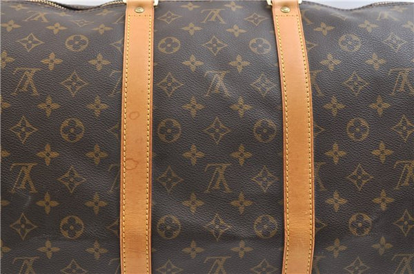 Authentic Louis Vuitton Monogram Keepall Bandouliere 55 M41414 Boston Bag 9331E