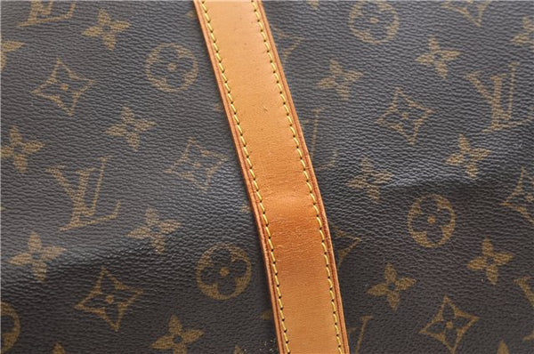 Authentic Louis Vuitton Monogram Keepall Bandouliere 55 M41414 Boston Bag 9331E