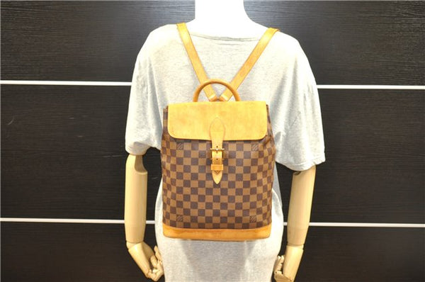 Authentic Louis Vuitton Damier Arlequin Backpack N99038 LV 9331F