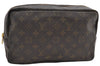 Auth Louis Vuitton Monogram Trousse Toilette 28 Clutch Hand Bag M47522 LV 9332D