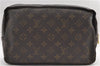 Auth Louis Vuitton Monogram Trousse Toilette 28 Clutch Hand Bag M47522 LV 9332D