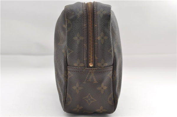 Auth Louis Vuitton Monogram Trousse Toilette 28 Clutch Hand Bag M47522 LV 9332D
