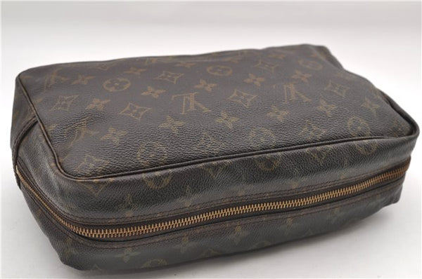 Auth Louis Vuitton Monogram Trousse Toilette 28 Clutch Hand Bag M47522 LV 9332D