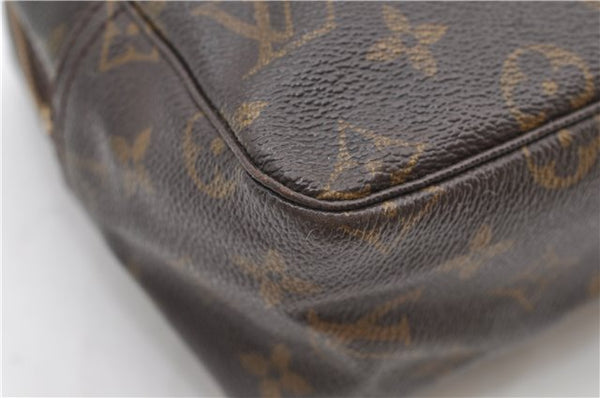 Auth Louis Vuitton Monogram Trousse Toilette 28 Clutch Hand Bag M47522 LV 9332D