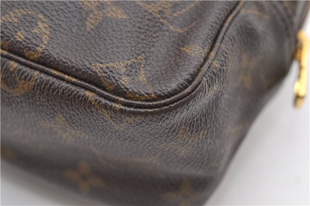 Auth Louis Vuitton Monogram Trousse Toilette 28 Clutch Hand Bag M47522 LV 9332D