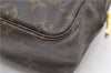 Auth Louis Vuitton Monogram Trousse Toilette 28 Clutch Hand Bag M47522 LV 9332D