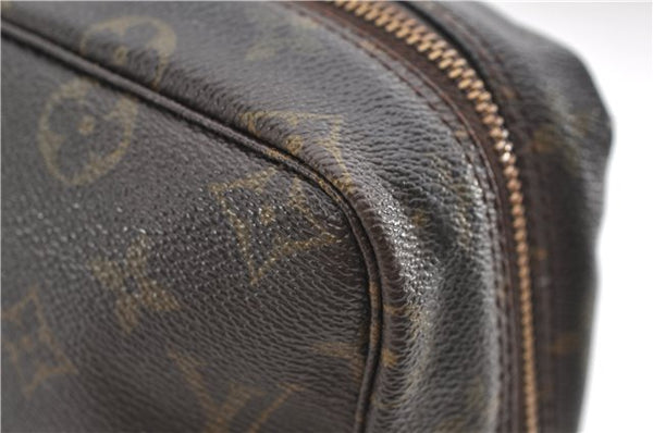 Auth Louis Vuitton Monogram Trousse Toilette 28 Clutch Hand Bag M47522 LV 9332D