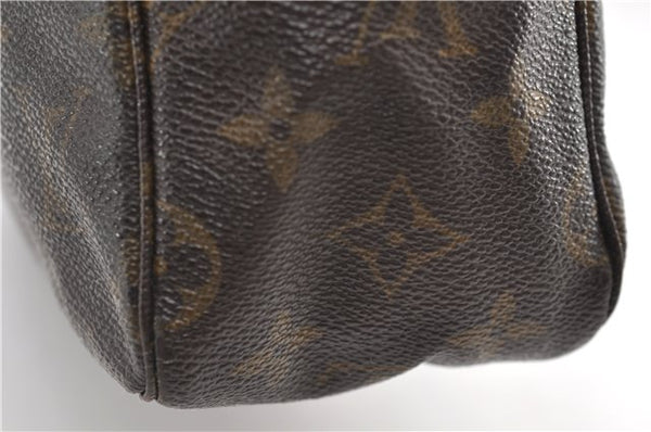 Auth Louis Vuitton Monogram Trousse Toilette 28 Clutch Hand Bag M47522 LV 9332D