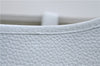 Authentic HERMES Evelyne 1 PM Shoulder Cross Body Bag Leather White 9335E