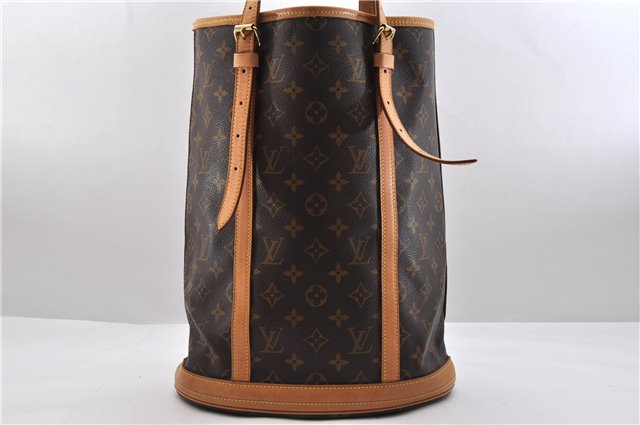 Authentic Louis Vuitton Monogram Bucket GM Shoulder Bag M42236 LV Junk 9336C