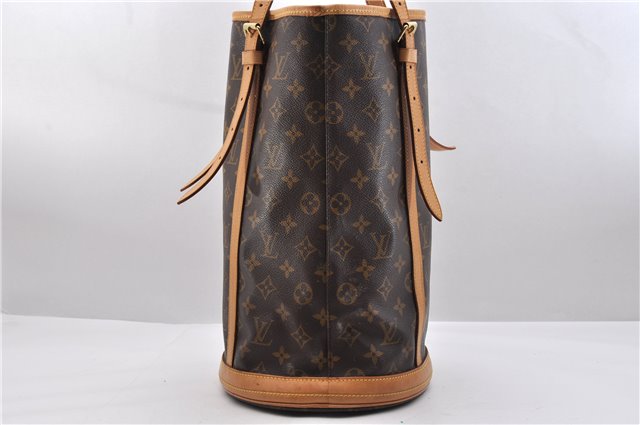 Authentic Louis Vuitton Monogram Bucket GM Shoulder Bag M42236 LV Junk 9336C