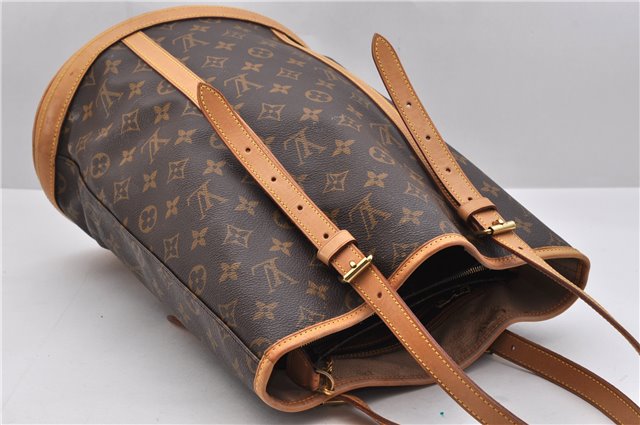 Authentic Louis Vuitton Monogram Bucket GM Shoulder Bag M42236 LV Junk 9336C