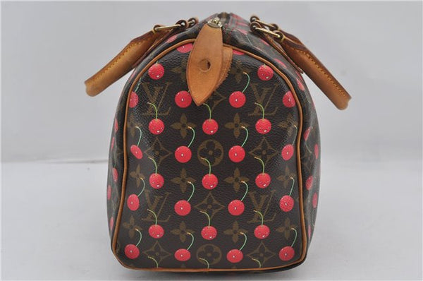 Authentic Louis Vuitton Monogram Cherry Speedy 25 Hand Bag M95009 LV 9336E