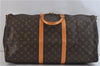 Auth Louis Vuitton Monogram Keepall Bandouliere 55 Boston Bag M41414 LV 9339C