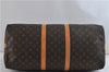 Auth Louis Vuitton Monogram Keepall Bandouliere 55 Boston Bag M41414 LV 9339C