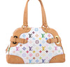 Authentic Louis Vuitton Monogram Multicolor Claudia Hand Bag M40193 White 9340E