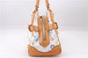 Authentic Louis Vuitton Monogram Multicolor Claudia Hand Bag M40193 White 9340E