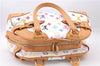 Authentic Louis Vuitton Monogram Multicolor Claudia Hand Bag M40193 White 9340E