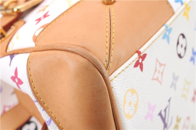 Authentic Louis Vuitton Monogram Multicolor Claudia Hand Bag M40193 White 9340E