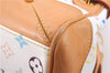 Authentic Louis Vuitton Monogram Multicolor Claudia Hand Bag M40193 White 9340E