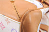 Authentic Louis Vuitton Monogram Multicolor Claudia Hand Bag M40193 White 9340E