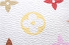 Authentic Louis Vuitton Monogram Multicolor Claudia Hand Bag M40193 White 9340E