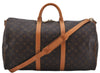 Authentic Louis Vuitton Monogram Keepall Bandouliere 50 M41416 Boston Bag 9341E