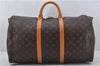 Authentic Louis Vuitton Monogram Keepall Bandouliere 50 M41416 Boston Bag 9341E