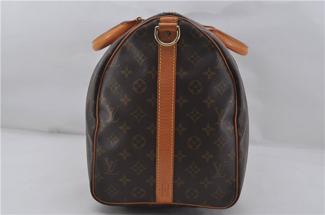 Authentic Louis Vuitton Monogram Keepall Bandouliere 50 M41416 Boston Bag 9341E