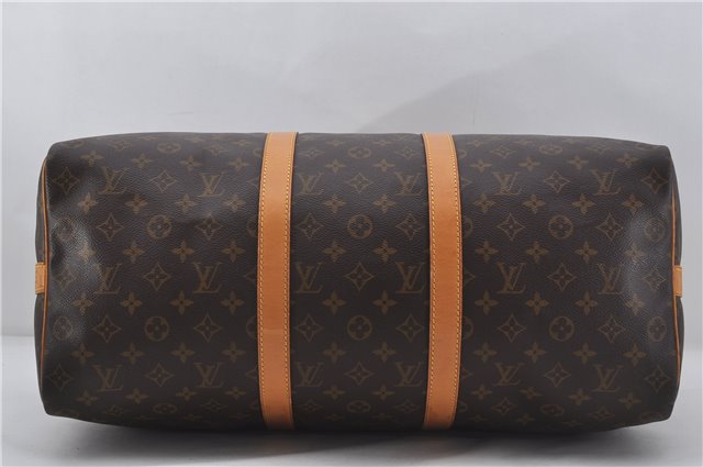 Authentic Louis Vuitton Monogram Keepall Bandouliere 50 M41416 Boston Bag 9341E